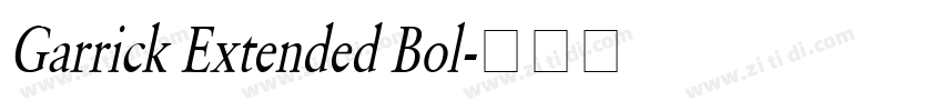 Garrick Extended Bol字体转换 Garrick Extended Bol字体转换